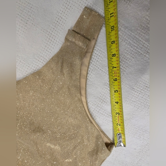 Electra Bodysuit Gold | BSSA Womens Top SZ SMALL NWT - Picture 10 of 15